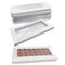Made in USA - 25-50 Boxes - Chocolate Bar Boxes - Fillable (empty) White with Clear Cello Window - Food Safe